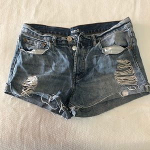 Distressed Jean Shorts